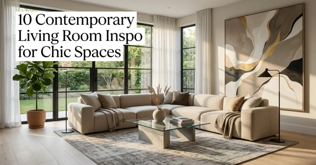 10 Contemporary Living Room Inspo for Chic Spaces