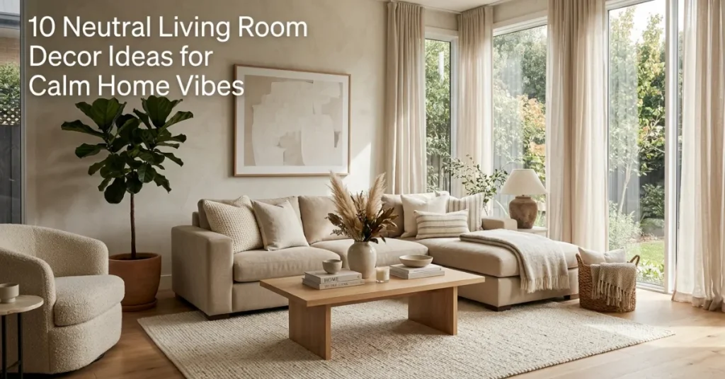 10 Neutral Living Room Decor Ideas for Calm Home Vibes