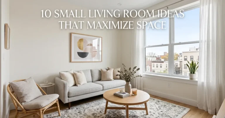 10 Small Living Room Ideas That Maximize Space