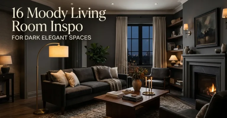 16 Moody Living Room Inspo for Dark Elegant Spaces