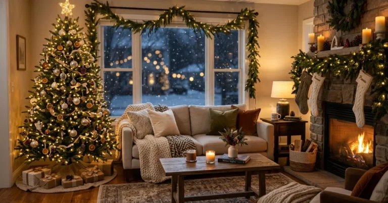 21 Cozy Christmas Living Room Inspo for Festive Glow