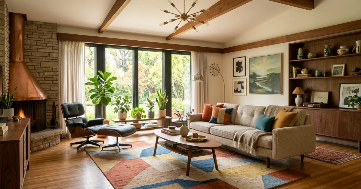 22 Mid Century Modern Living Room Inspo for Retro Home