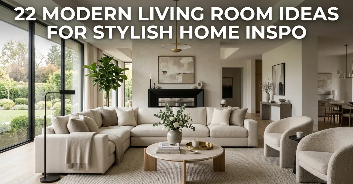 22 Modern Living Room Ideas for Stylish Home Inspo