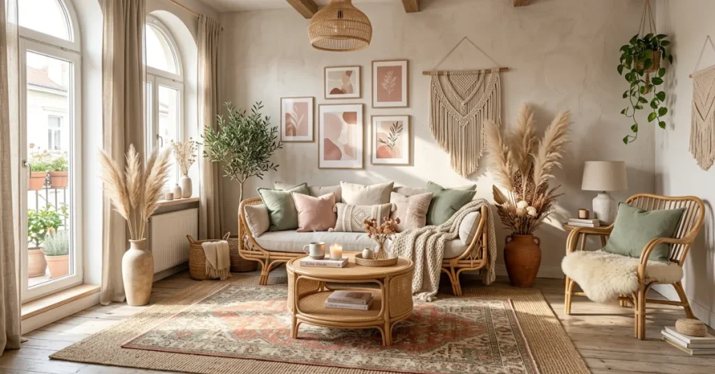 22 Pastel Boho Living Rooms Inspo for a Soft Dreamy Aesthetic
