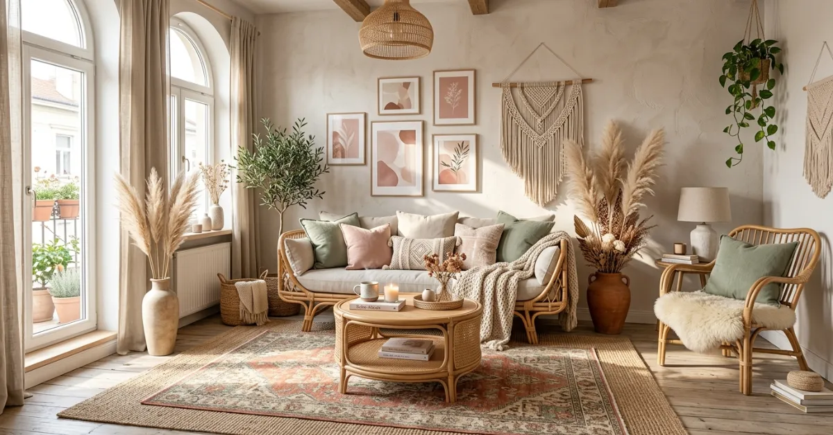 22 Pastel Boho Living Rooms Inspo for a Soft Dreamy Aesthetic