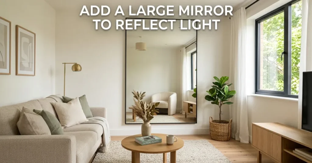 Add a Large Mirror to Reflect Light