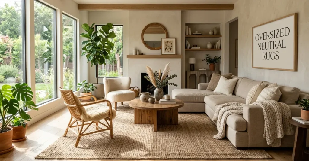  Add Oversized Neutral Rugs
