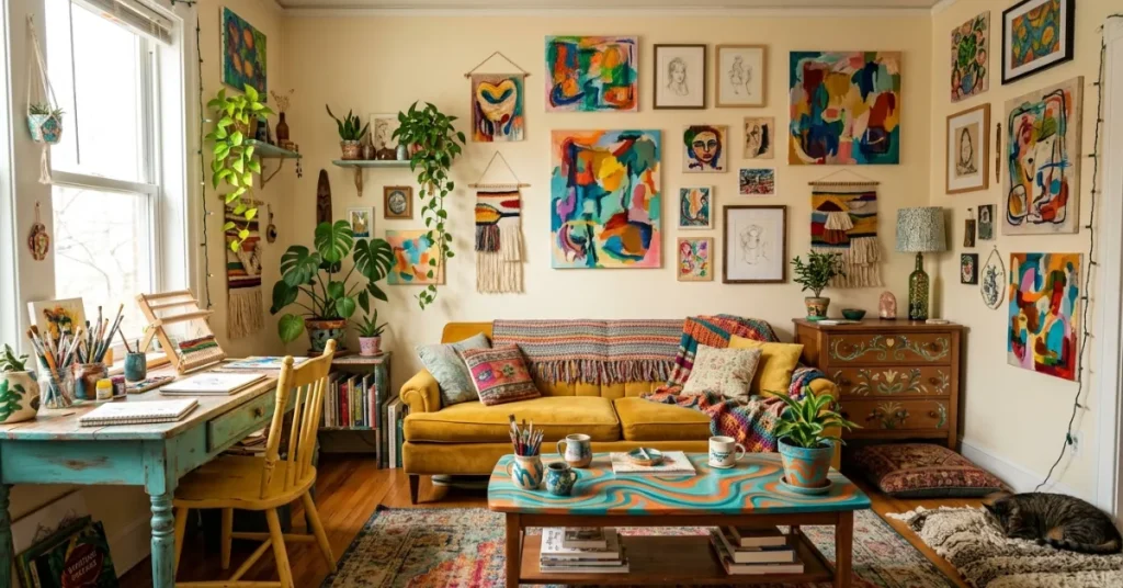 Artistic & DIY Funky Interiors