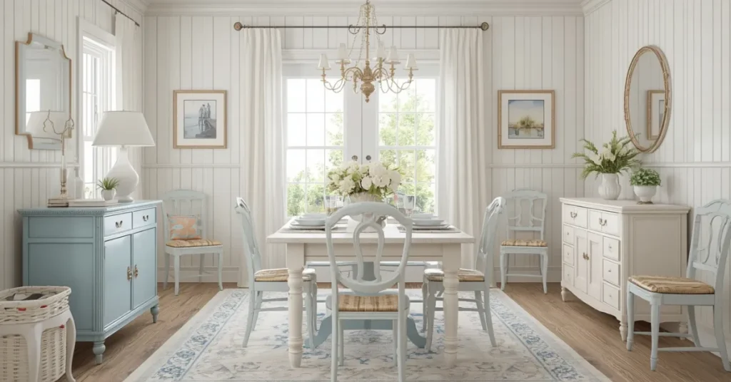 Beach Cottage Dining Room Look