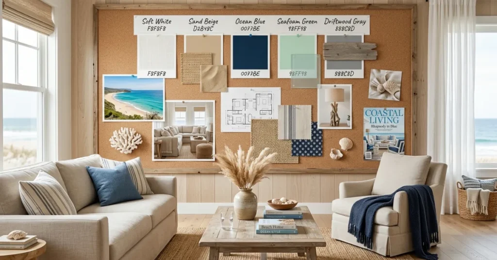 Best Coastal Color Palettes for Living Rooms