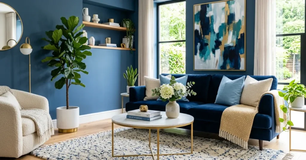 Best Decor Elements for Blue Living Rooms