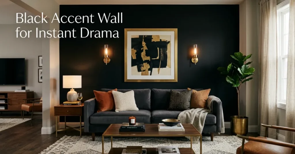 Black Accent Wall for Instant Drama