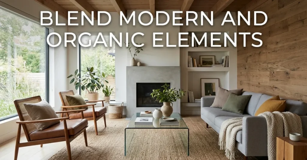 Blend Modern and Organic Elements