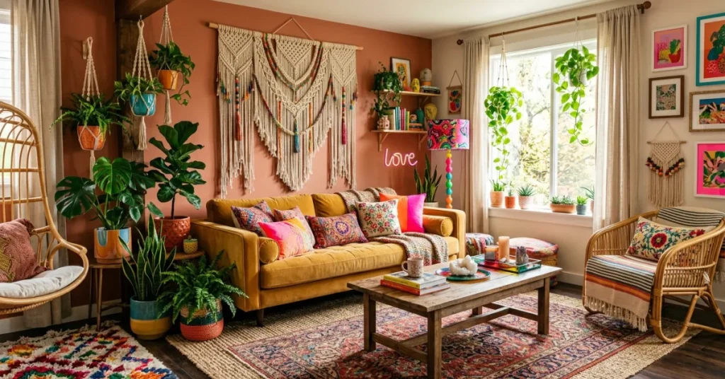 Boho Funky Fusion Living Rooms