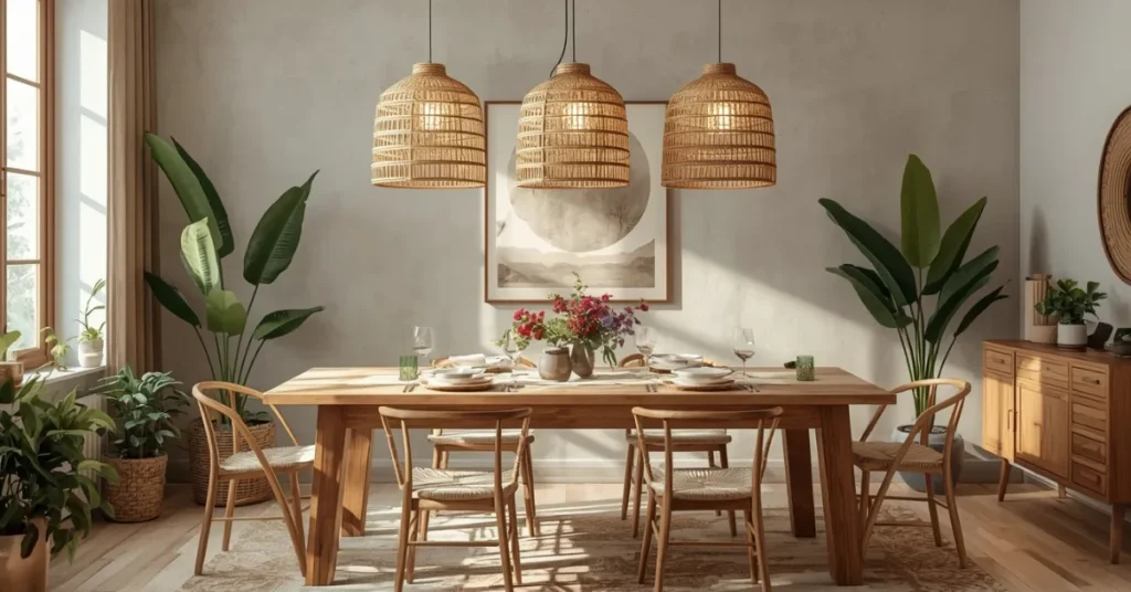  Boho Rattan Pendant Lights