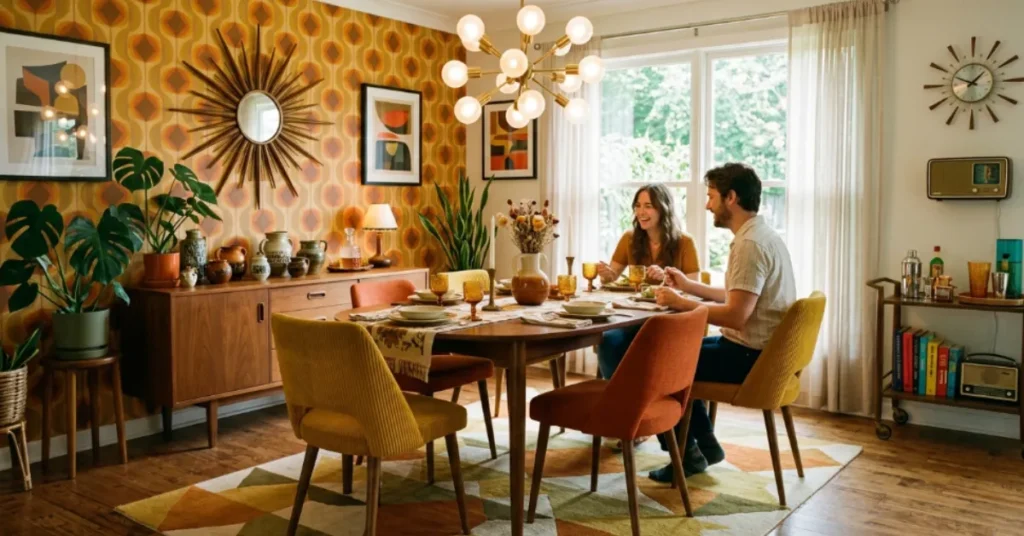 Bold Mustard and Orange Accents