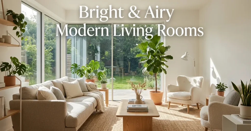  Bright & Airy Modern Living Rooms
