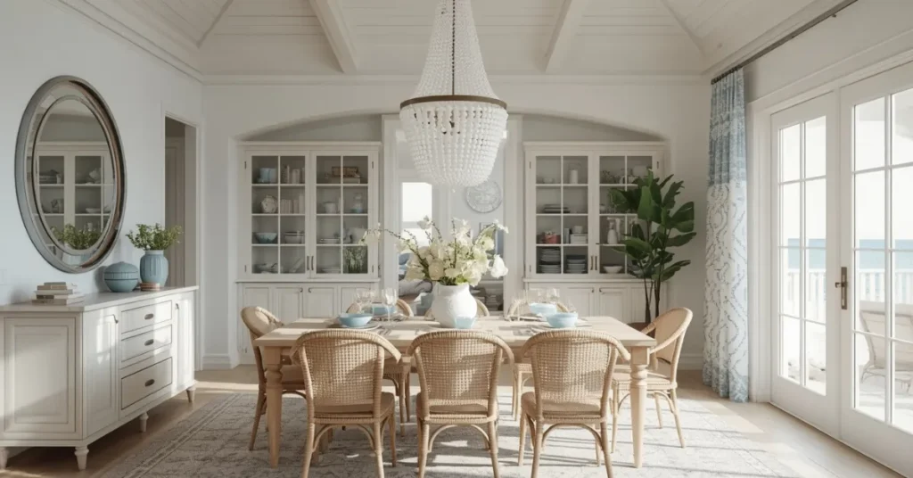 Coastal Beaded Chandeliers