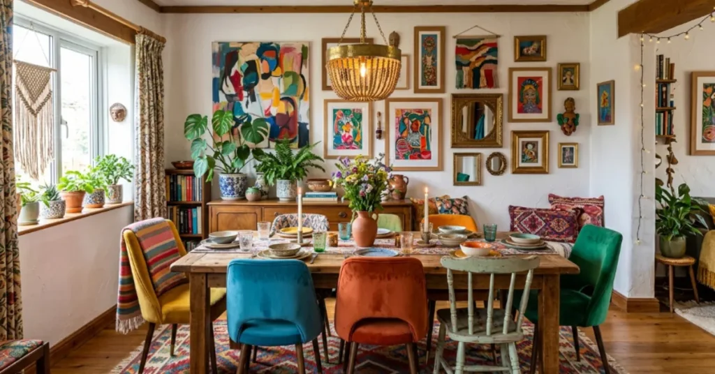 Colorful Eclectic Dining Room