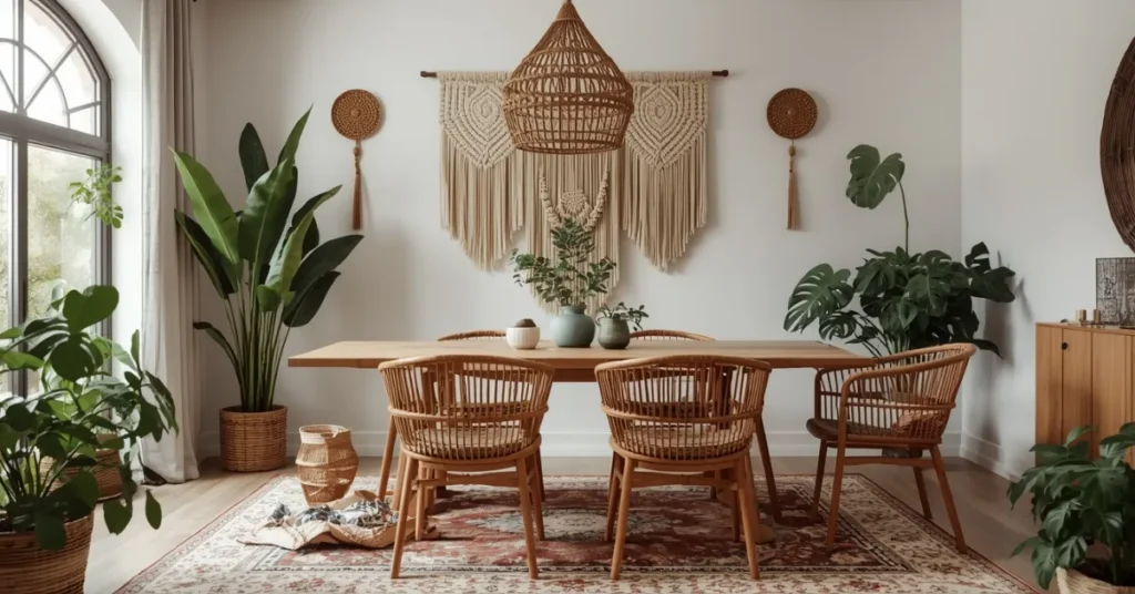 Cozy Boho Dining Room