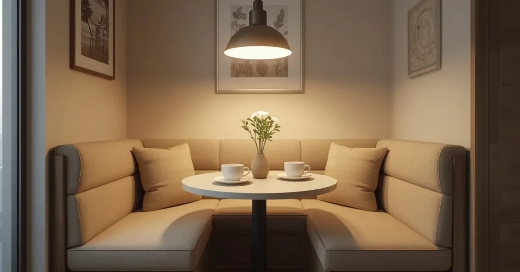 Cozy Breakfast Nook Setup