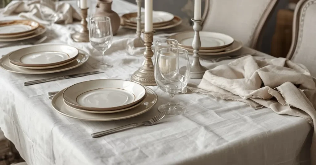  Cozy Linen Table Styling