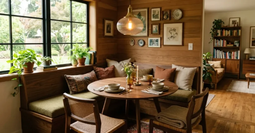 Cozy Mid Century Dining Nooks