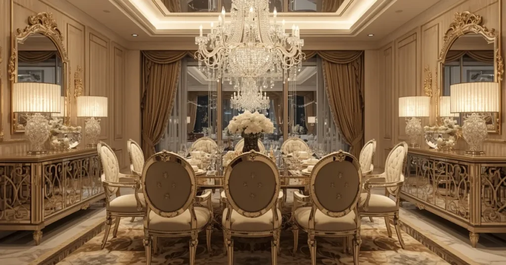 Crystal Decor and Reflective Surfaces