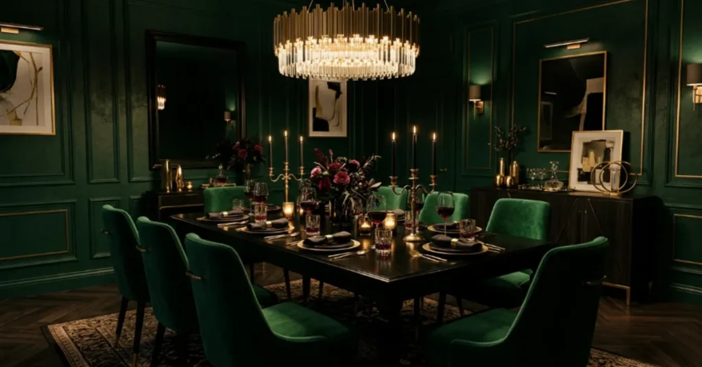 Dark Moody Formal Dining