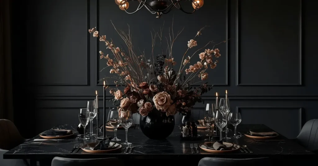 Decorate with Dark Florals