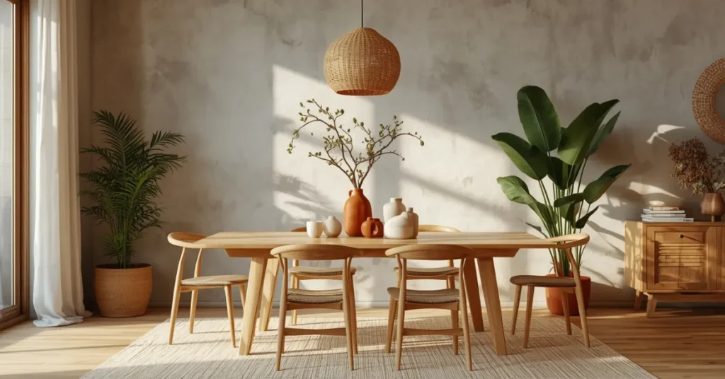 Earthy Organic Dining Room