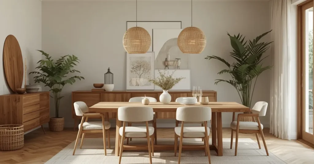 Earthy Organic Modern Dining Room
