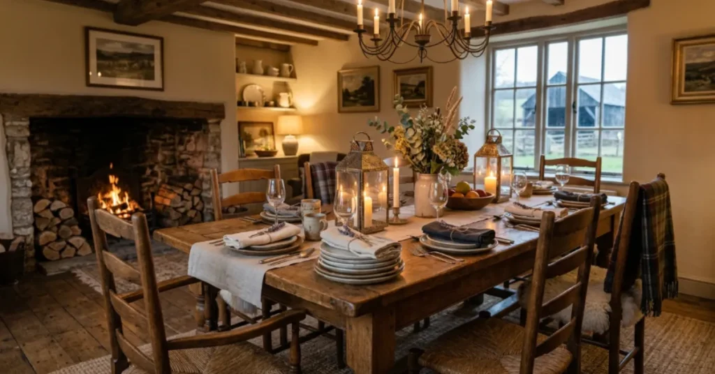 Farmhouse Lantern Display