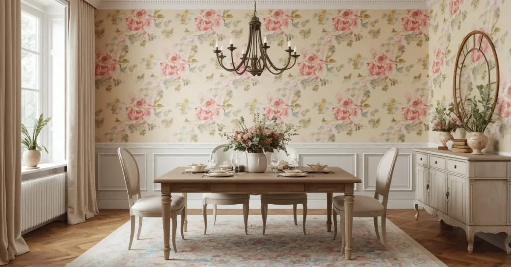  Floral French Wallpaper