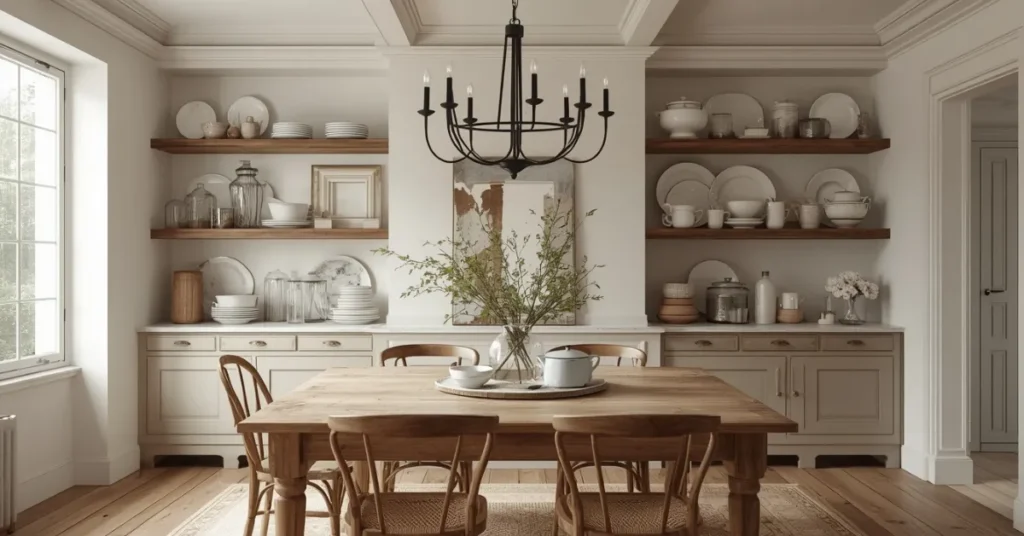 French Farmhouse Open Shelving