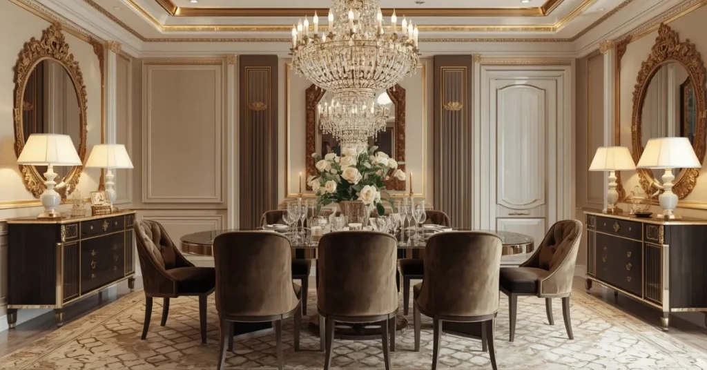 Glam Dining Room Design