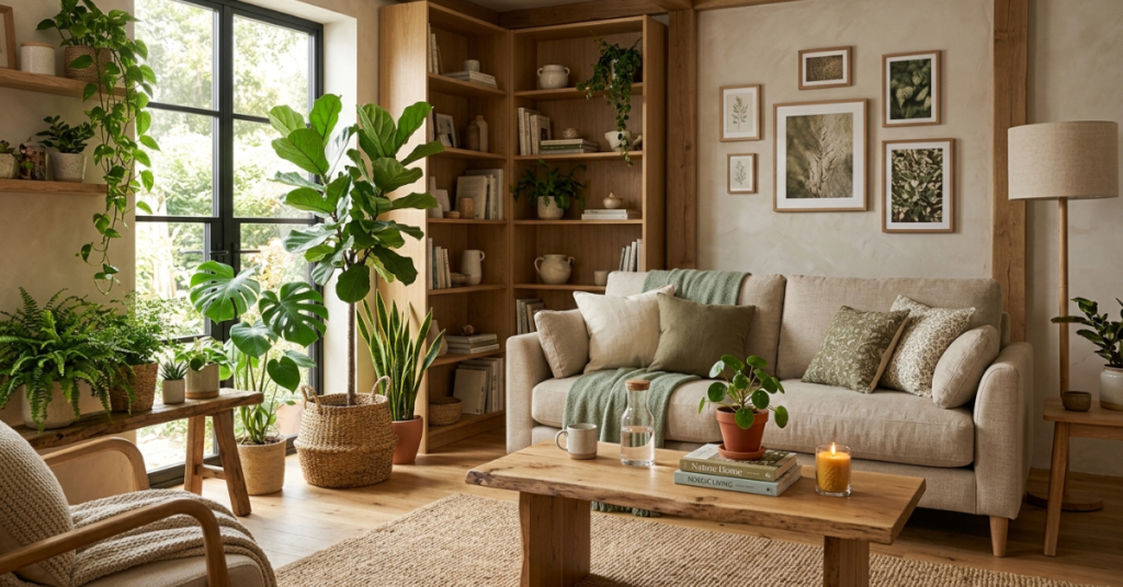 Green and Wooden Natural Combination