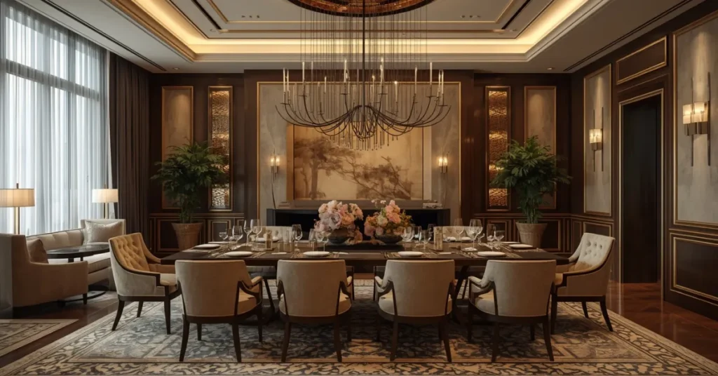 Hotel-Inspired Dining Room Luxury