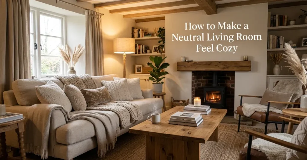 How to Make a Neutral Living Room Feel Cozy?