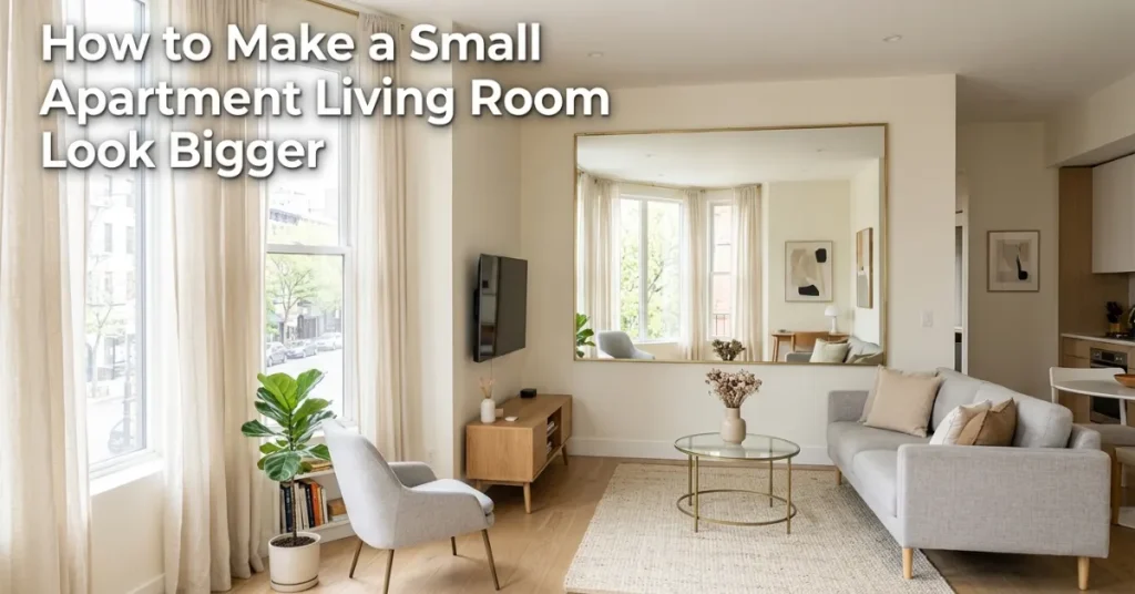 How to Make a Small Apartment Living Room Look Bigger