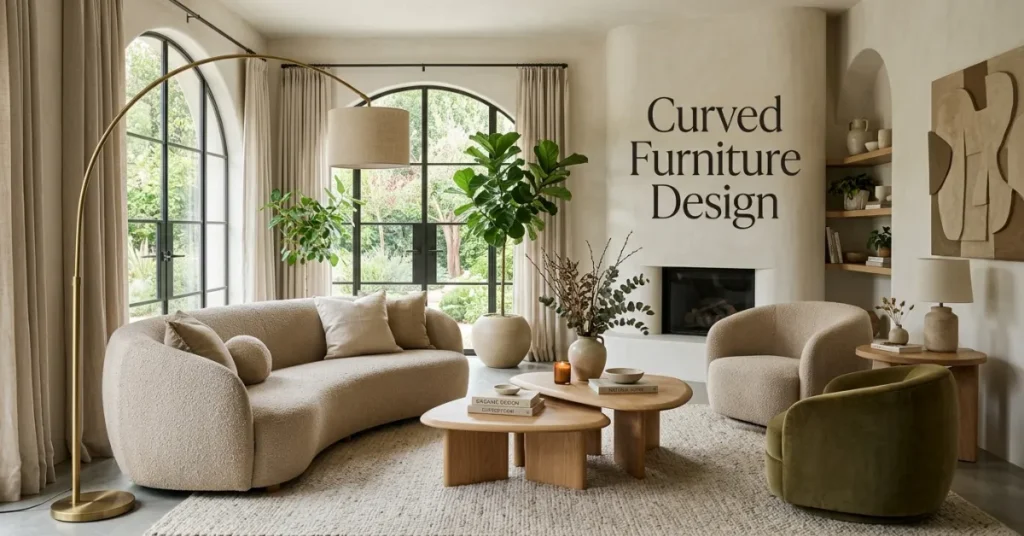 Incorporate Curved Furniture Shapes