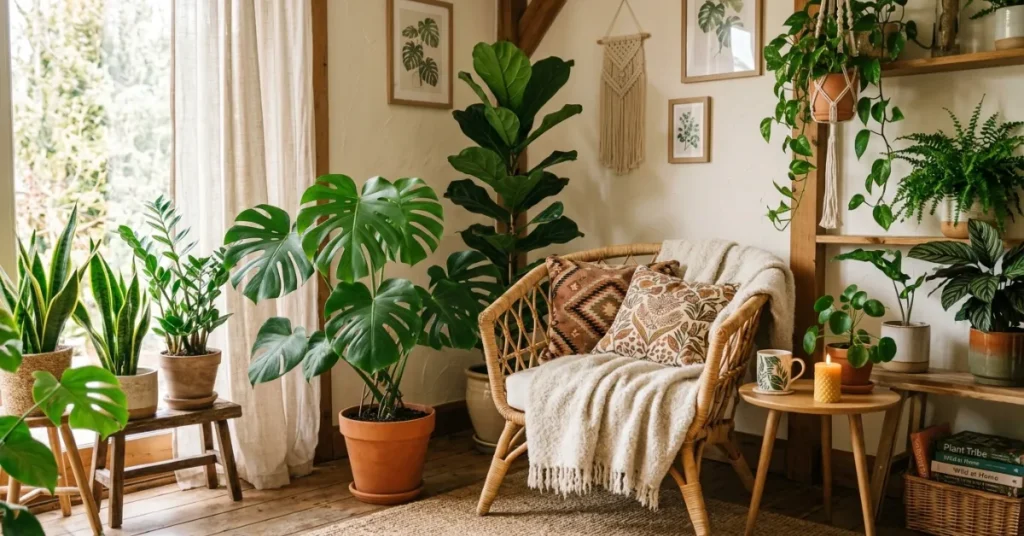 Indoor Plant Jungle Corner