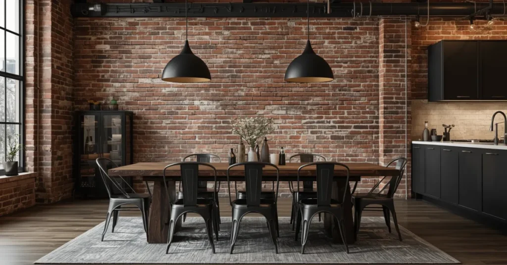  Industrial Loft Dining Space