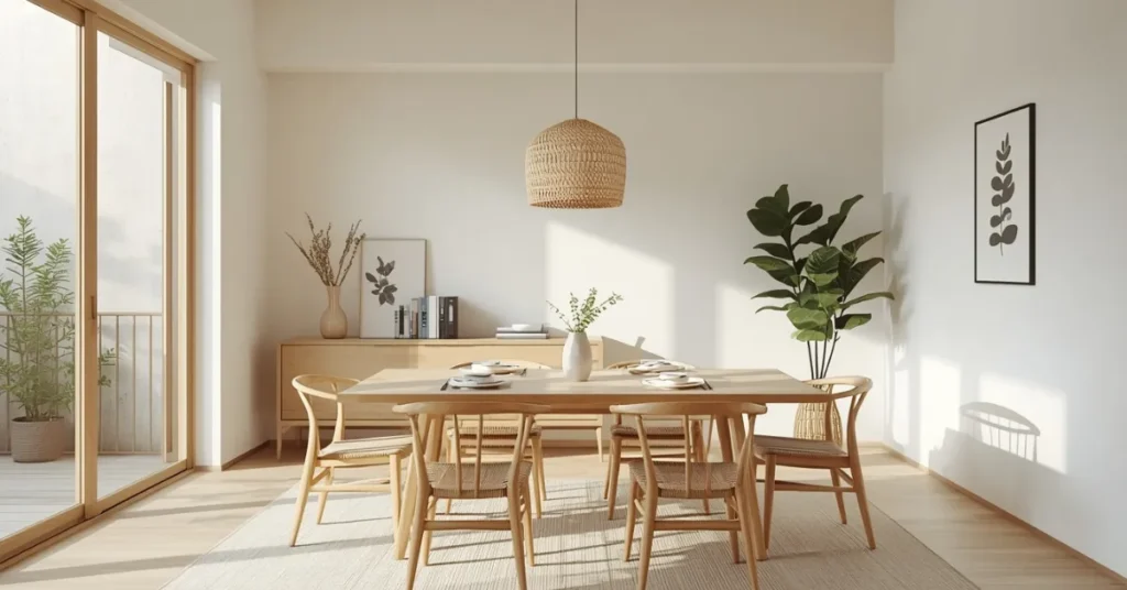 Japandi Dining Room Aesthetic