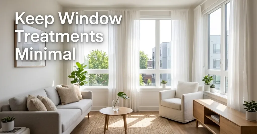Keep Window Treatments Minimal