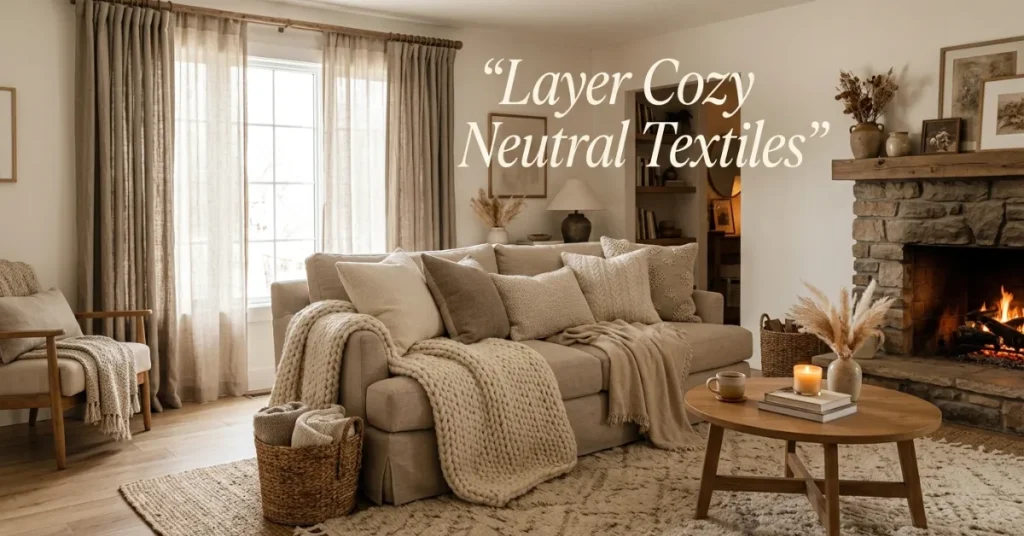 Layer Cozy Neutral Textiles