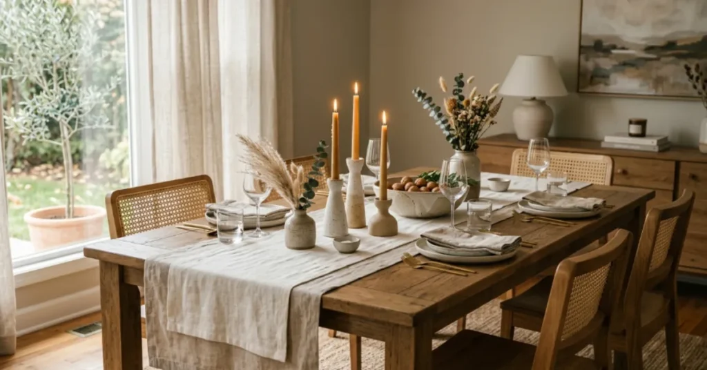 Layered Table Runner Look