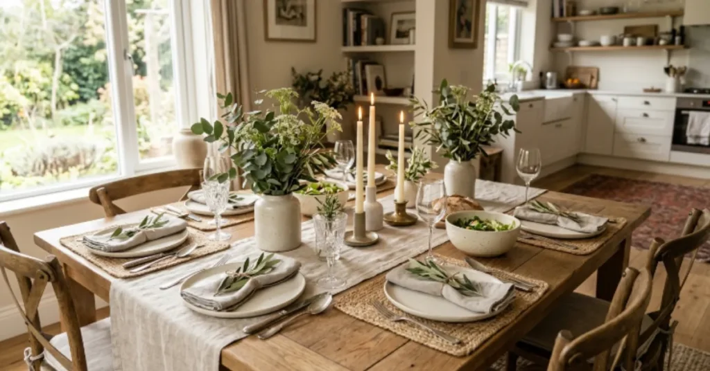 Minimal Yet Warm Table Styling