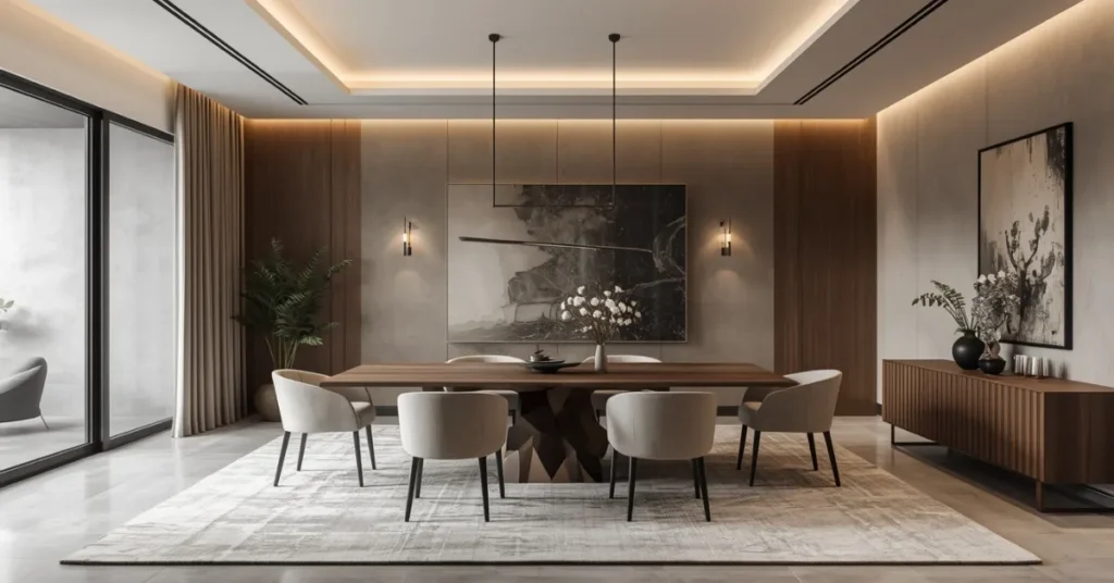 Minimalist Luxury Dining Rooms