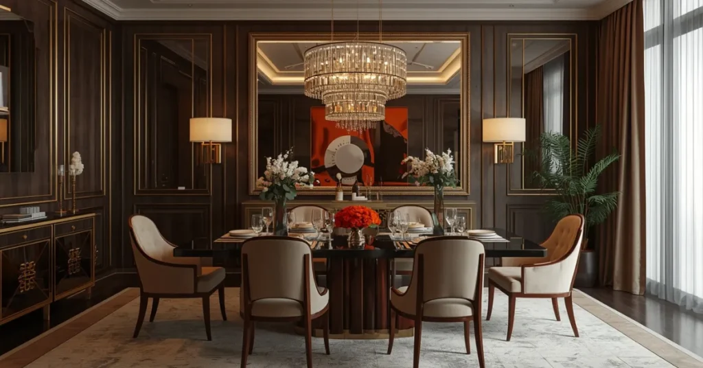 Mirror Accent Dining Room